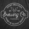 Mens Count Draculas Brewing Co T Shirt Funny Spooky Halloween Vampire Blood Tee For Guys