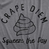 Crape Diem Squeeze The Day Dog Shirt Funny Sarcastic Positivity Quote Poop Joke Novelty Tee For Puppies