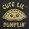 Cute Lil Dumplin Baby Bodysuit Funny Cute Infant Romper Graphic Novelty Jumper