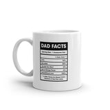 Dad Nutrition Facts Mug Funny Sarcastic Father's Day Family Humor Novelty Coffee Cup-11oz