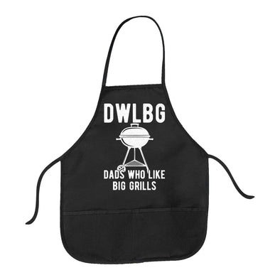 Dads Who Like Big Grills Cookout Apron Funny Father's Day Backyard Bar-B-Que Graphic Novelty Smock