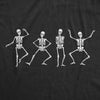 Mens Dancing Skeletons T Shirt Funny Halloween Party Spooky Boogie Tee For Guys