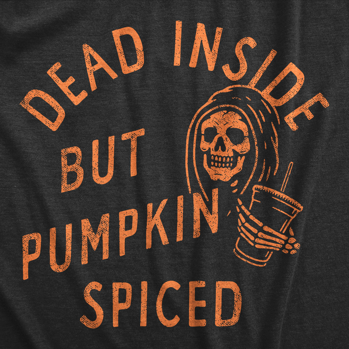 Mens Dead Inside But Pumpkin Spiced T Shirt Funny Fall Autumn Coffee Flavor Lovers Tee For Guys