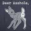 Mens Deer Asshole Tshirt Funny Offensive Sarcasm Novelty Graphic Tee For Men
