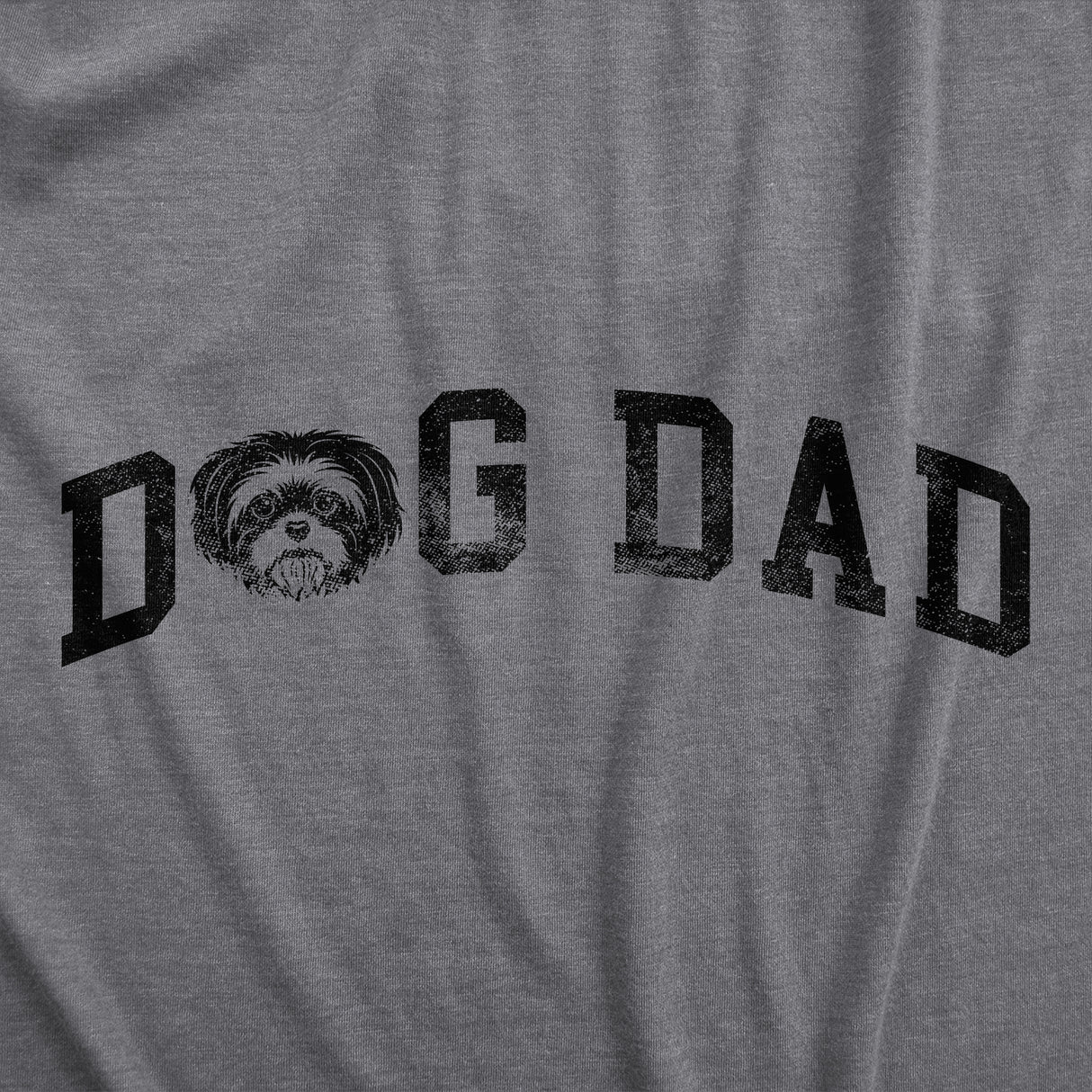 Mens Dog Dad Shih Tzu T Shirt Funny Cute Puppy Pet Shih Tzus Lover Tee For Guys