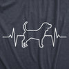 Mens Dog Heart Beat T Shirt Funny Cool Puppy Pet Lover Tee For Guys