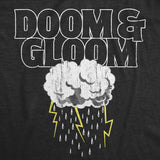 Mens Doom And Gloom T Shirt Funny Sarcastic Bad Weather Rain For Guys