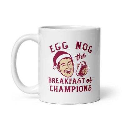 Eggnog The Breakfast Of Champions Mug Funny Xmas Drinking Coffee Cup-11oz
