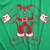 Mens Elf Body T Shirt Funny Cute Xmas Party Santas Helper Tee For Guys