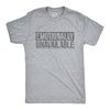 Mens Emotionally Unavailable T Shirt Funny Saying Hilarious Quote Graphic Novelty Tee