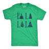 Mens Fa La La La T Shirt Funny Xmas Carol Tree Tee For Guys