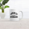 Favorite All Time Husband Mug Funny Sarcastic Married Graphic Novelty Coffee Cup-11oz