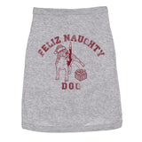 Feliz Naughty Dog Puppy Shirt Funny Xmas Bad Doggy Tee For Pups