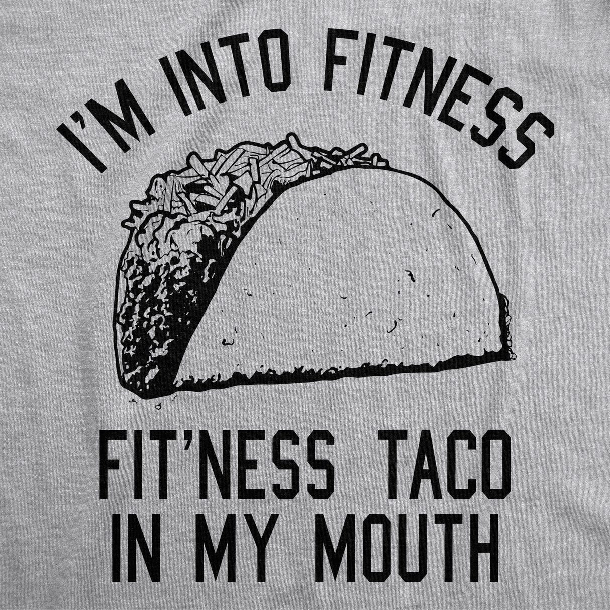 Womens Fitness Taco V-Neck Funny Gym Humor Mexican Food Graphic Muscle Shirt For Ladies