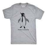 Mens Formal Chicken T Shirt Funny Penguin Suit Tuxedo Tie Joke Tee For Guys