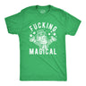 Mens Fucking Magical Leprechaun Tshirt Funny Offensive Saint Patrick's Day Parade Graphic Novelty Tee For Guys