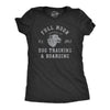 Womens Full Moon Dog Training And Boarding T Shirt Funny Halloween Werewolf Tee For Ladies