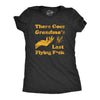 Womens There Goes Grandmas Last Flying Fuck T Shirt Funny Sarcastic Butterlfy Tee For Ladies