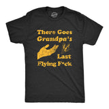 Mens There Goes Grandpas Last Flying Fuck T Shirt Funny Sarcastic Butterfly Tee For Guys