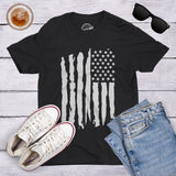 Vertical Grunge Flag Men's Tshirt