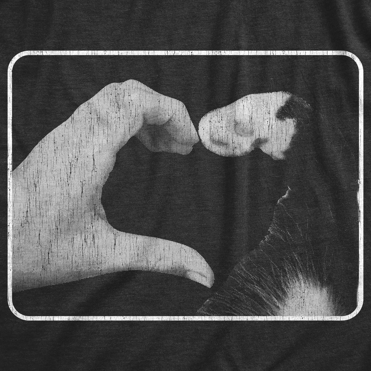 Womens Hand Paw Heart T Shirt Funny Cute Kitten Feline Lovers Tee For Ladies