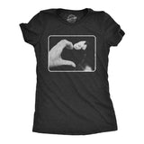 Womens Hand Paw Heart T Shirt Funny Cute Kitten Feline Lovers Tee For Ladies