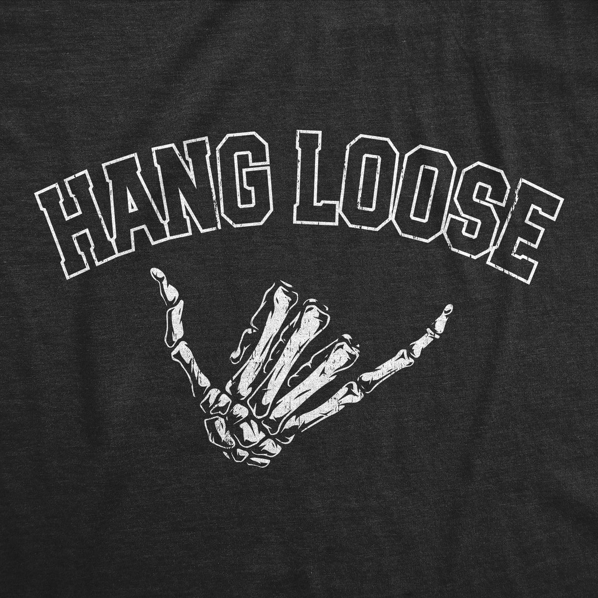 Mens Hang Loose Fitness Tank Funny Sarcastic Skeleton Bones Shaka Sign Graphic Shirt For Guys