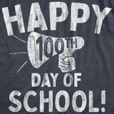 Womens Happy 100th Day of School T Shirt Funny Teacher Learning Tee For Ladies