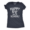 Womens Happy 100th Day of School T Shirt Funny Teacher Learning Tee For Ladies
