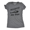 Womens Helicopter Dog Mom T Shirt Funny Sarcastic Chopper Graphic Puppy Momma Novelty Tee For Ladies