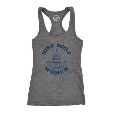 Womens Hire More Women Fitness Tank Awesome Congress Gender Equality Shirt For Ladies