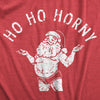 Mens Ho Ho Horny T Shirt Funny Naughty Sexy Shirtless Santa Claus Joke Tee For Guys