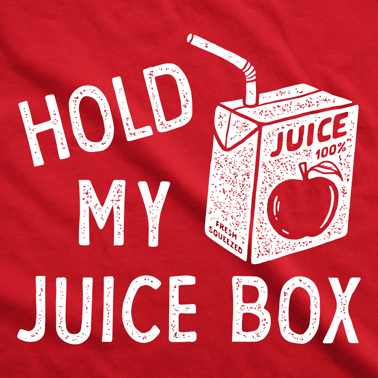 Toddler Hold My Juice Box Funny Cute Apple Juicebox Graphic Novelty Tee For Young Kids