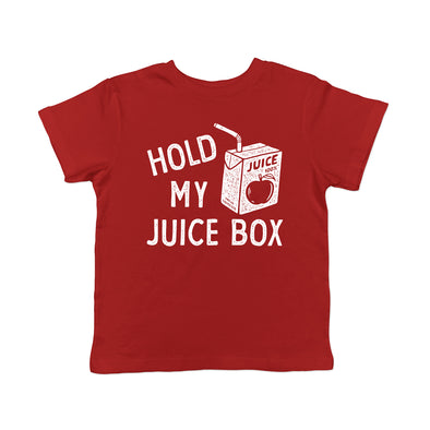 Toddler Hold My Juice Box Funny Cute Apple Juicebox Graphic Novelty Tee For Young Kids