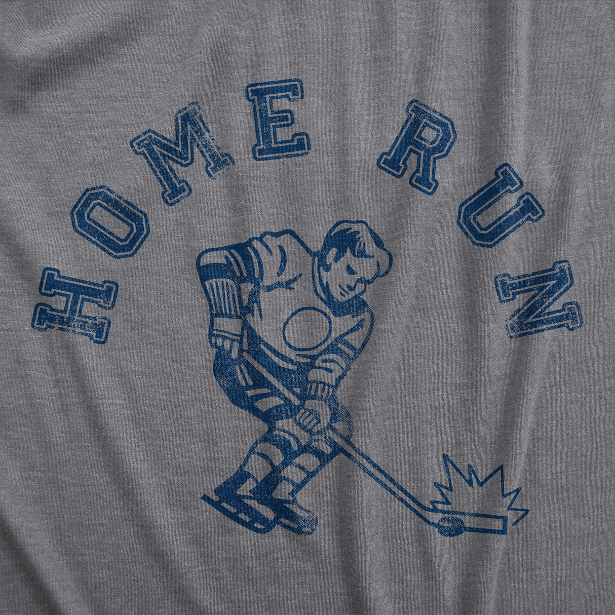 Mens Home Run T Shirt Funny Sarcastic Wrong Sport Joke Hockey Tee For Guys