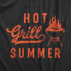 Hot Grill Summer Cookout Apron Funny Sarcastic Grilling Joke Graphic Kitchen Smock