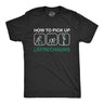 Mens How to Pick Up Leprechauns T Shirt Funny St Patricks Day Tee Cool Shenanigans