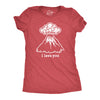 Womens I Lava You Tshirt Funny Love Volcano Graphic Novelty Tee For Ladies
