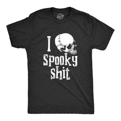 Mens I Love Spooky Shit T Shirt Funny Scary Halloween Lovers Tee For Guys