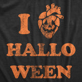 Mens I Heart Halloween T Shirt Funny Spooky Pumpkin Hollows Eve Lovers Tee for Guys