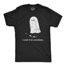 Mens I Used to Be Somebody T Shirt Funny Spooky Halloween Ghost Joke Tee for Guys