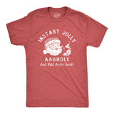 Mens Instant Jolly Asshole Just Add Jingle Juice T Shirt Funny Xmas Drinking Santa Tee For Guys