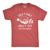 Mens Instant Jolly Elf T Shirt Funny Xmas Drinking Party Elves Tee For Guys