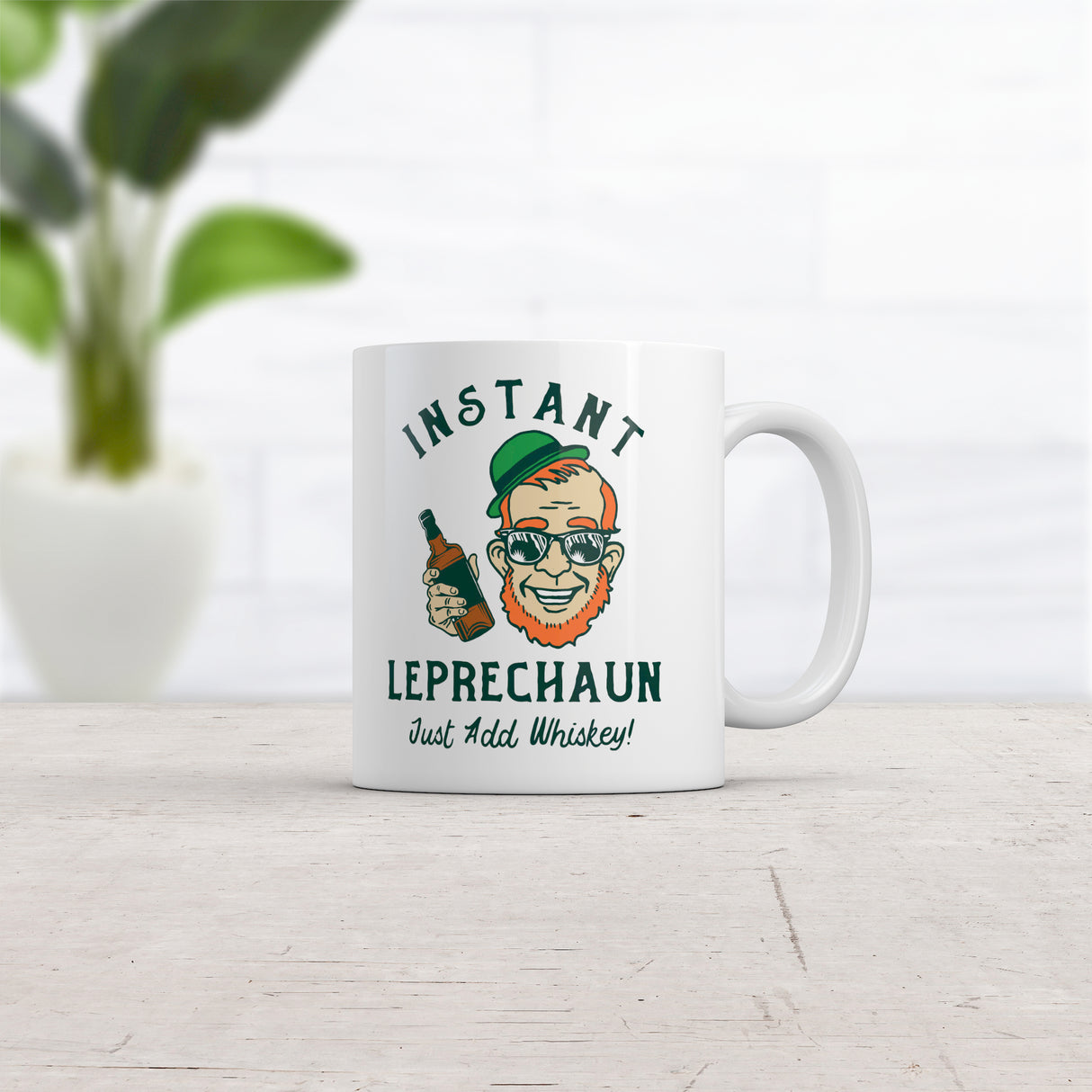 Instant Leprechaun Just Add Whiskey Mug Funny St Paddys Day Coffee Cup-11oz