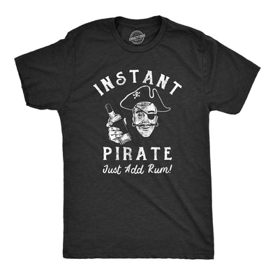 Mens Instant Pirate Just Add Rum T Shirt Funny Sarcastic Drinking Pirates Joke Tee For Guys