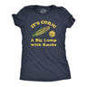 Womens Its Corn A Big Lumps With Knobs T Shirt Funny Corn On The Cob Meme Tee for Ladies