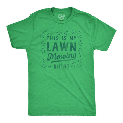 Mens This Is My Lawn Mowing Shirt Tee Funny Grass Cutting Groundskeeping Tshirt for Guys