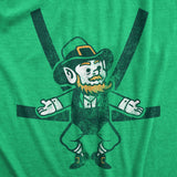 Mens Leprechaun Baby Harness T Shirt Funny Sarcastic Saint Patricks Day Child Carrier Novelty Tee For Guys