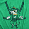 Mens Leprechaun Baby Harness T Shirt Funny Sarcastic Saint Patricks Day Child Carrier Novelty Tee For Guys