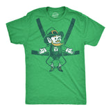 Mens Leprechaun Baby Harness T Shirt Funny Sarcastic Saint Patricks Day Child Carrier Novelty Tee For Guys